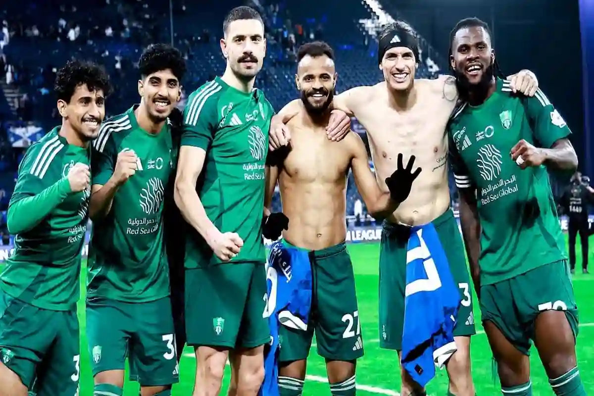 ملخص خماسية الاهلي السعودي في شباك الفيحاء في الجولة 28 من روشن