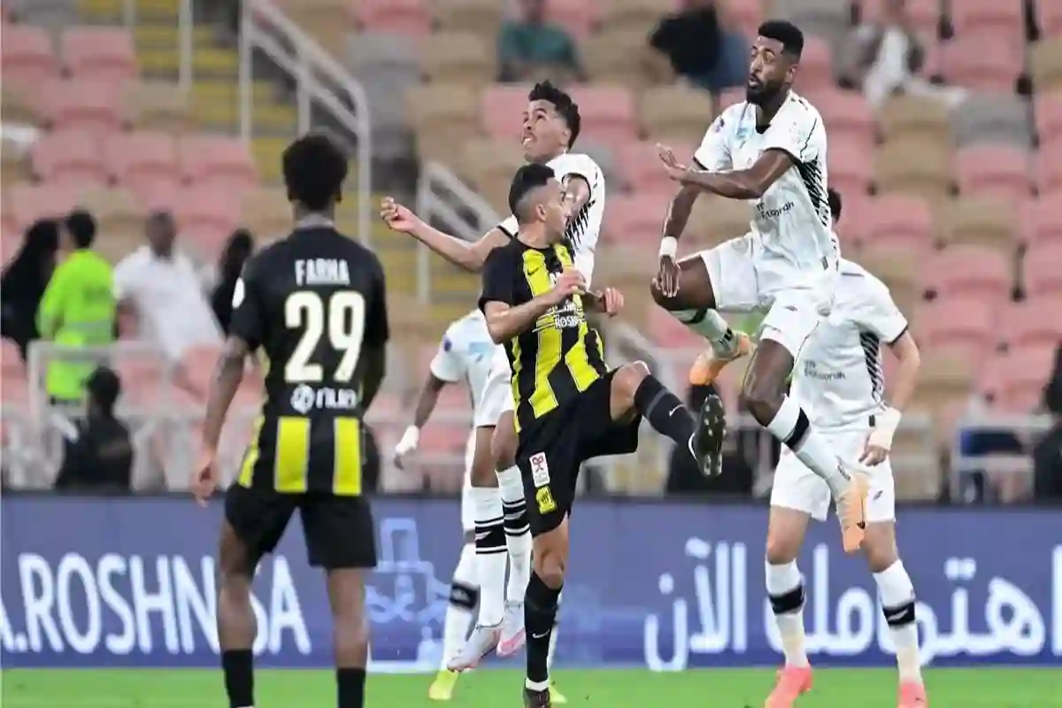 لقاء الاتحاد والشباب شهد اشتباك بين