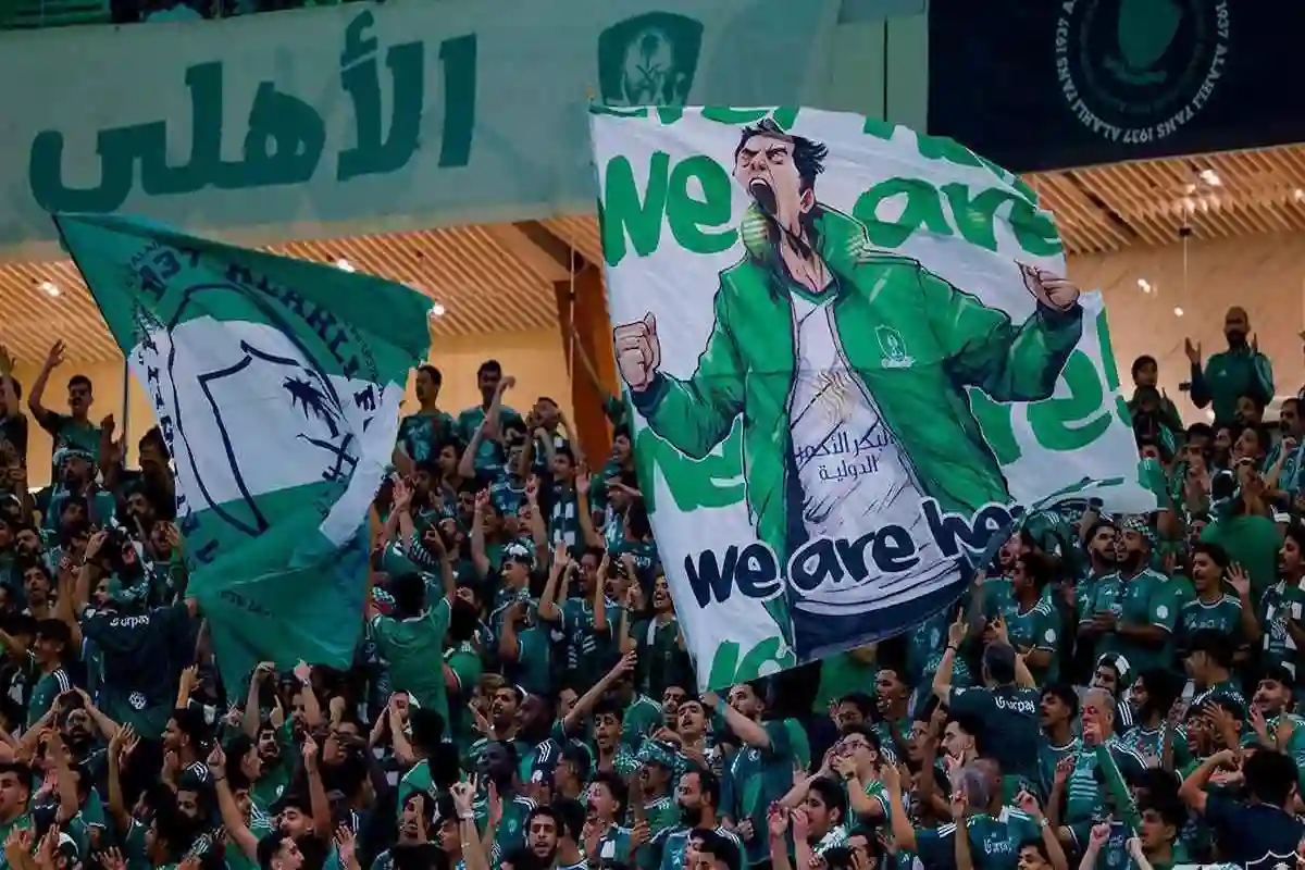  تيفو جماهير الأهلي السعودي أمام بوريرام بنخبة آسيا